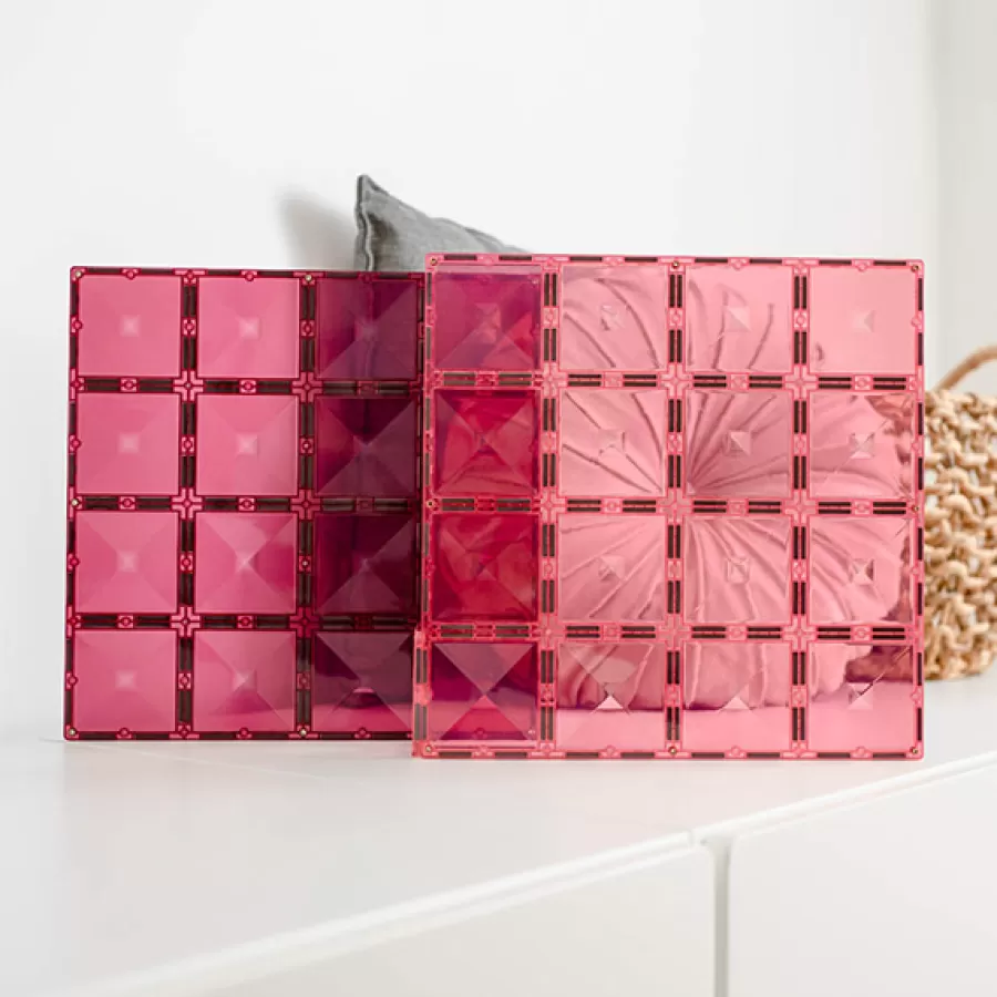 Cheap 2 Piece Base Plate Pink & Berry Pack Magneetblokken Constructie Speelgoed