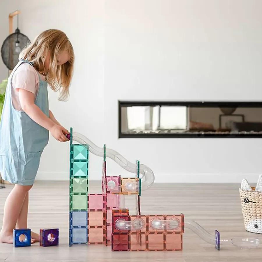 Flash Sale 80 Piece Pastel Ball Run Expansion Pack Magneetblokken Constructie Speelgoed