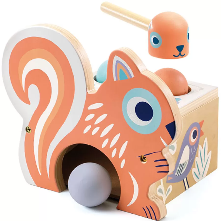 Best Sale Hamerspel Ballenspel Babynut +12M Houten Speelgoed