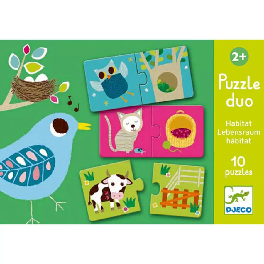 Outlet Puzzel Duo Leefgebied 10X 2St Legpuzzels