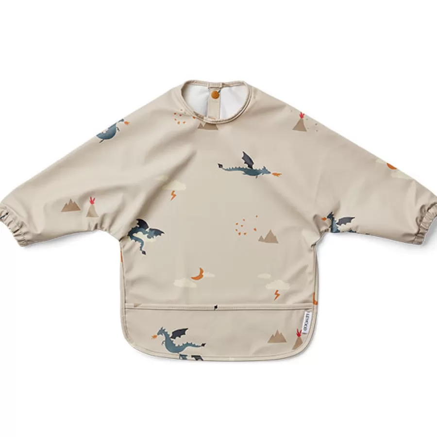 Cheap Merle Slabbetje Met Mouwen Little Dragon / Dark Sandy Mix Slabbetjes