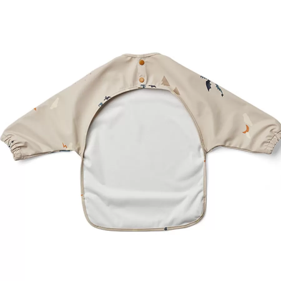 Cheap Merle Slabbetje Met Mouwen Little Dragon / Dark Sandy Mix Slabbetjes