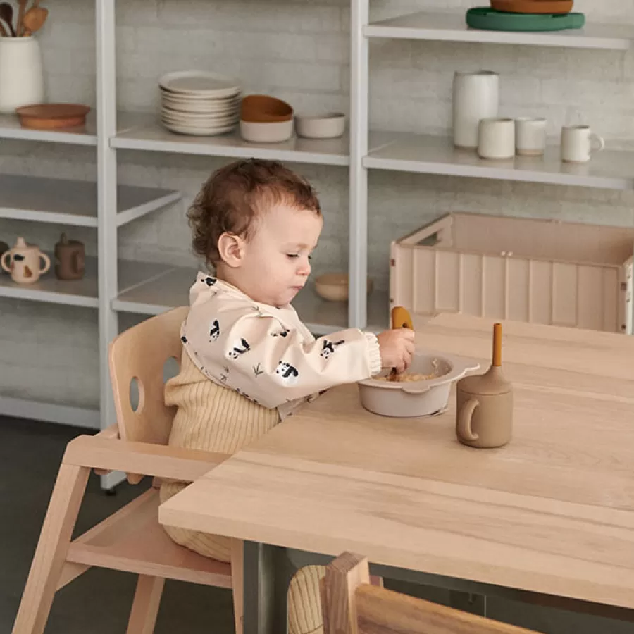 Cheap Merle Slabbetje Met Mouwen Little Dragon / Dark Sandy Mix Slabbetjes
