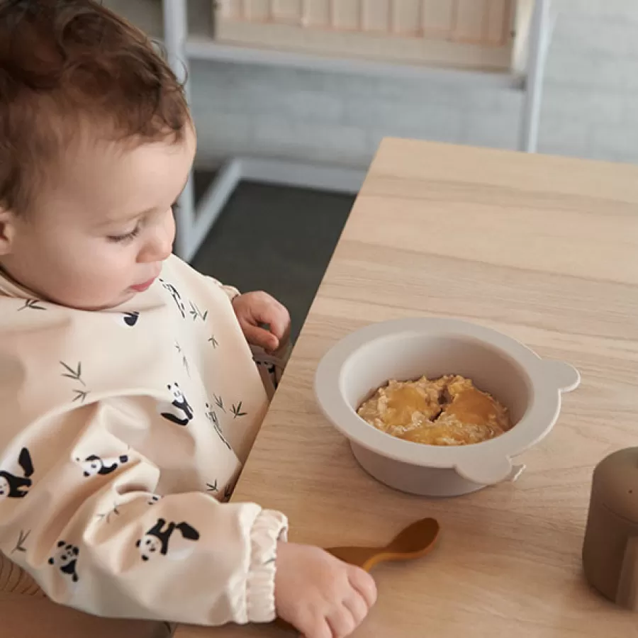 Cheap Merle Slabbetje Met Mouwen Little Dragon / Dark Sandy Mix Slabbetjes