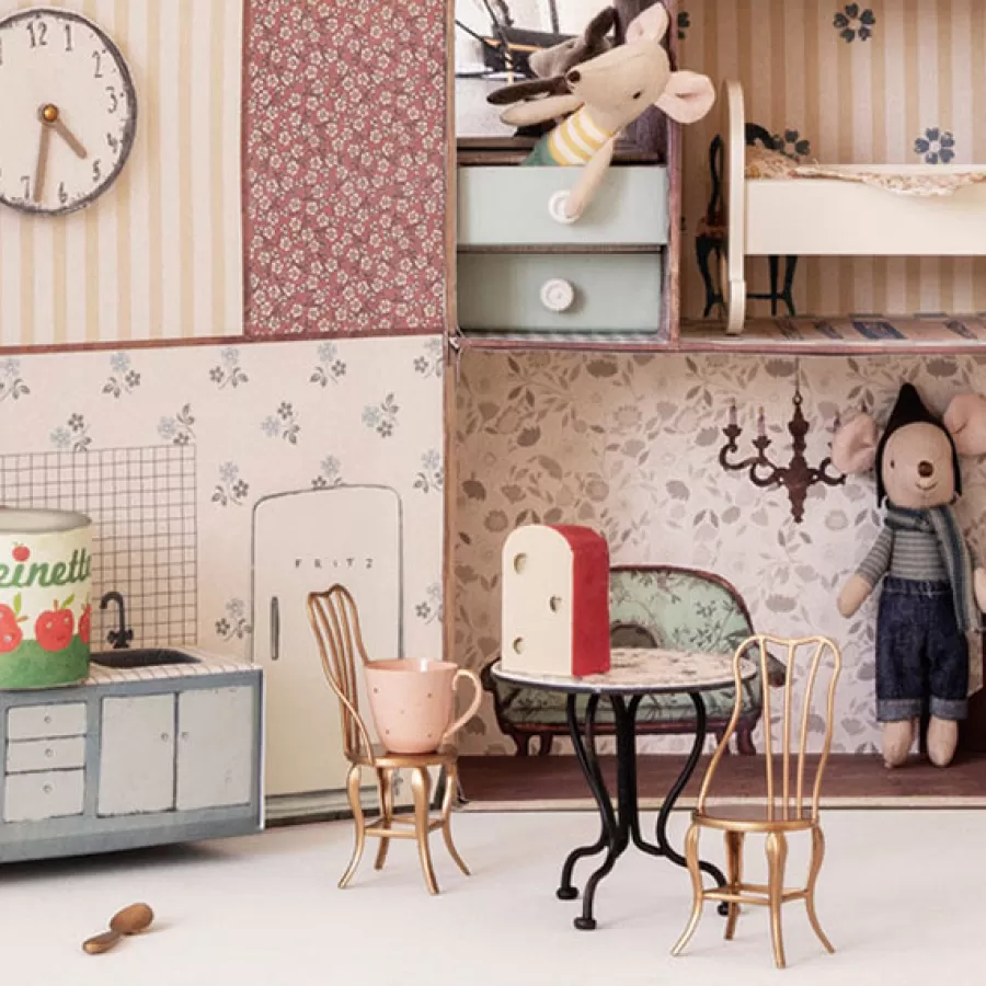 Best Vintage Theetafel Micro Poppenhuis Meubeltjes