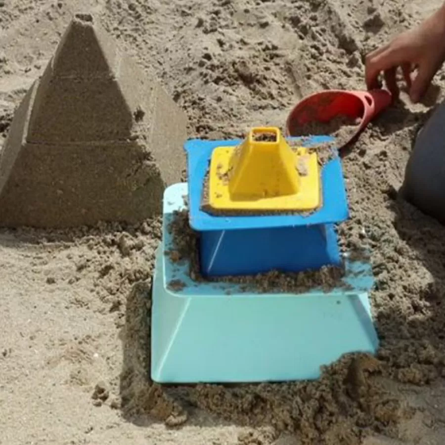 Clearance Pira Vintage Blue + Yellow Strandspeelgoed Zand En Strandspeelgoed