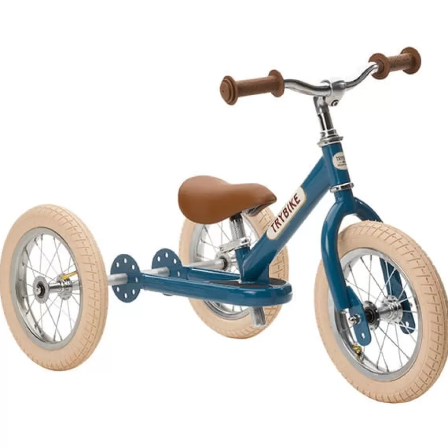 Fashion Trybike Steel 2-In-1 Loopfiets Vintage Blauw Loopfietsen
