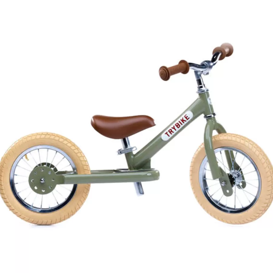 Hot Trybike Steel Loopfiets Vintage Groen Loopfietsen